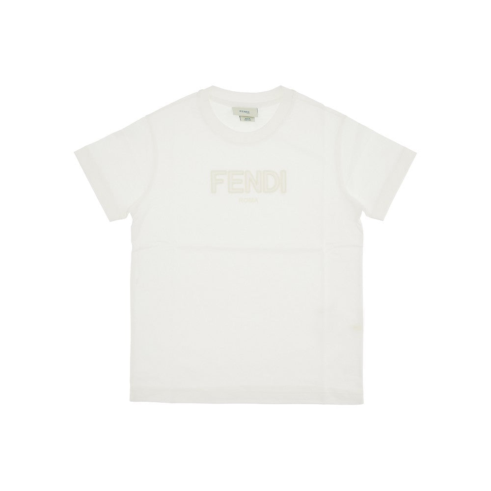 T-shirt con ricamo 'FENDI ROMA'