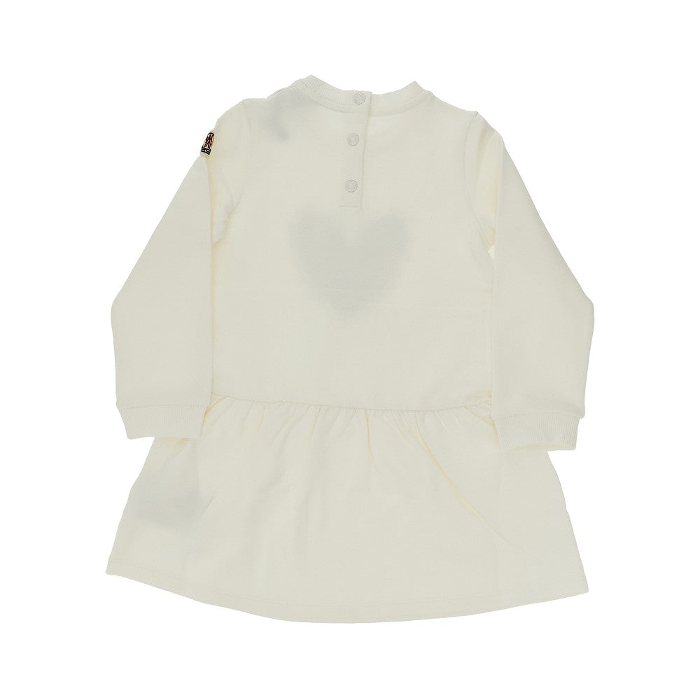 Jersey mini dress with heart print