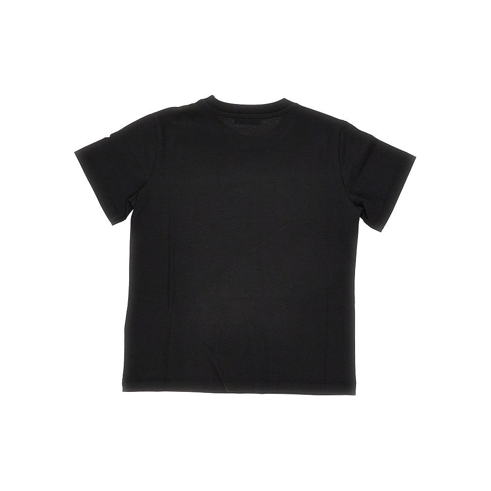 Jersey t-shirt with logo patch and print