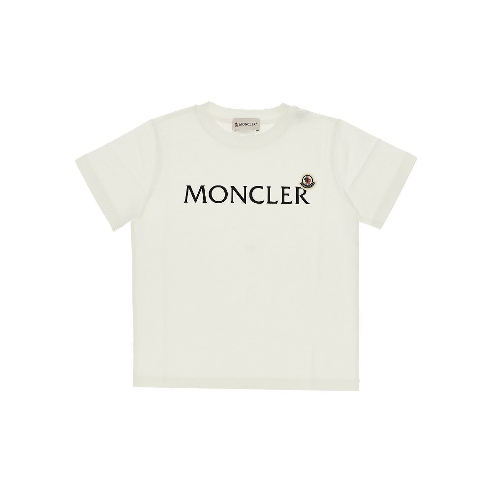Cotton jersey T-shirt with logo print