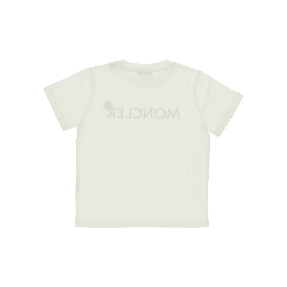 Cotton jersey T-shirt with logo print
