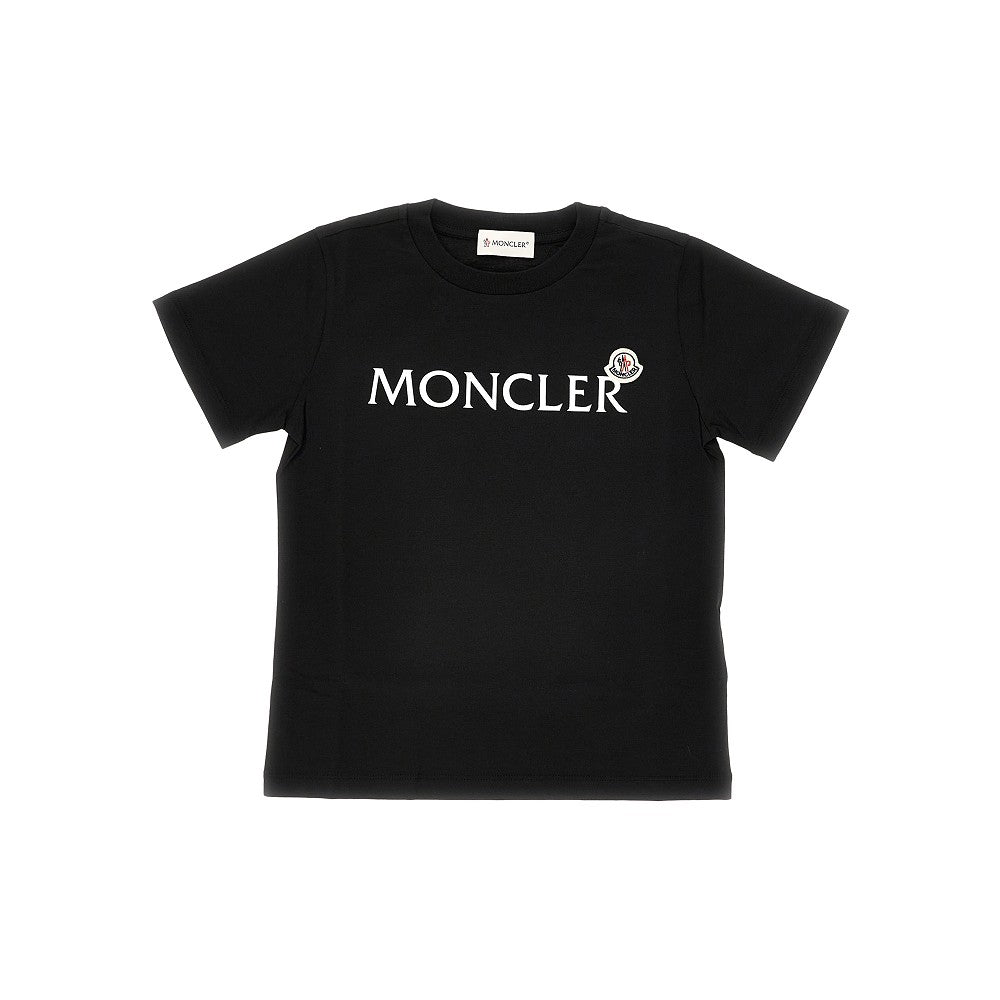 Cotton jersey T-shirt with logo print