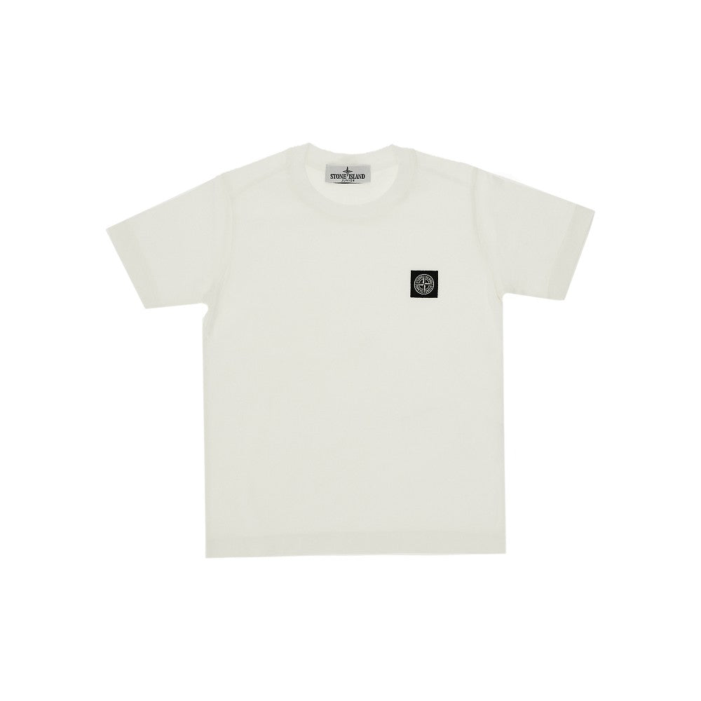 T-shirt con patch logo