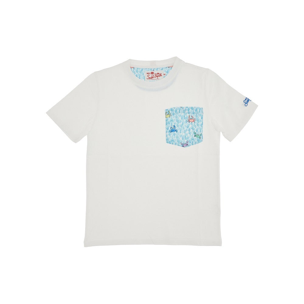 T-shirt con tasca 'Drop Crab'