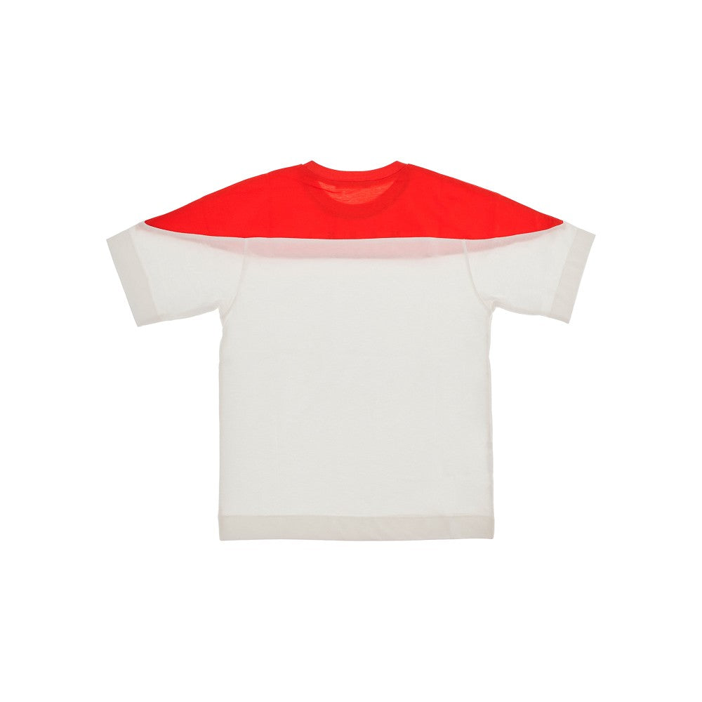 Two-tone T-shirt with logo