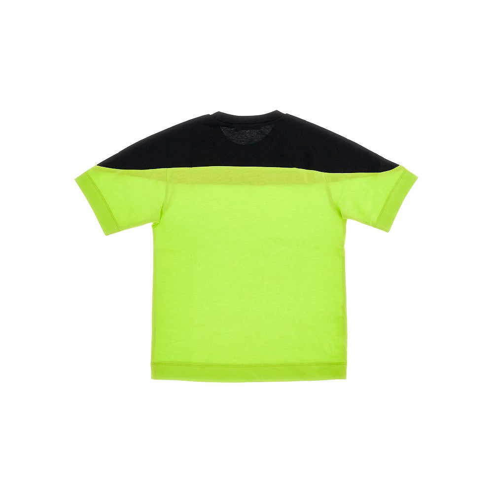 Two-tone T-shirt with logo