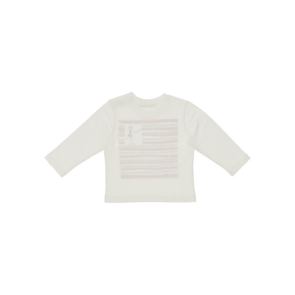 T-shirt in jersey di cotone con stampa