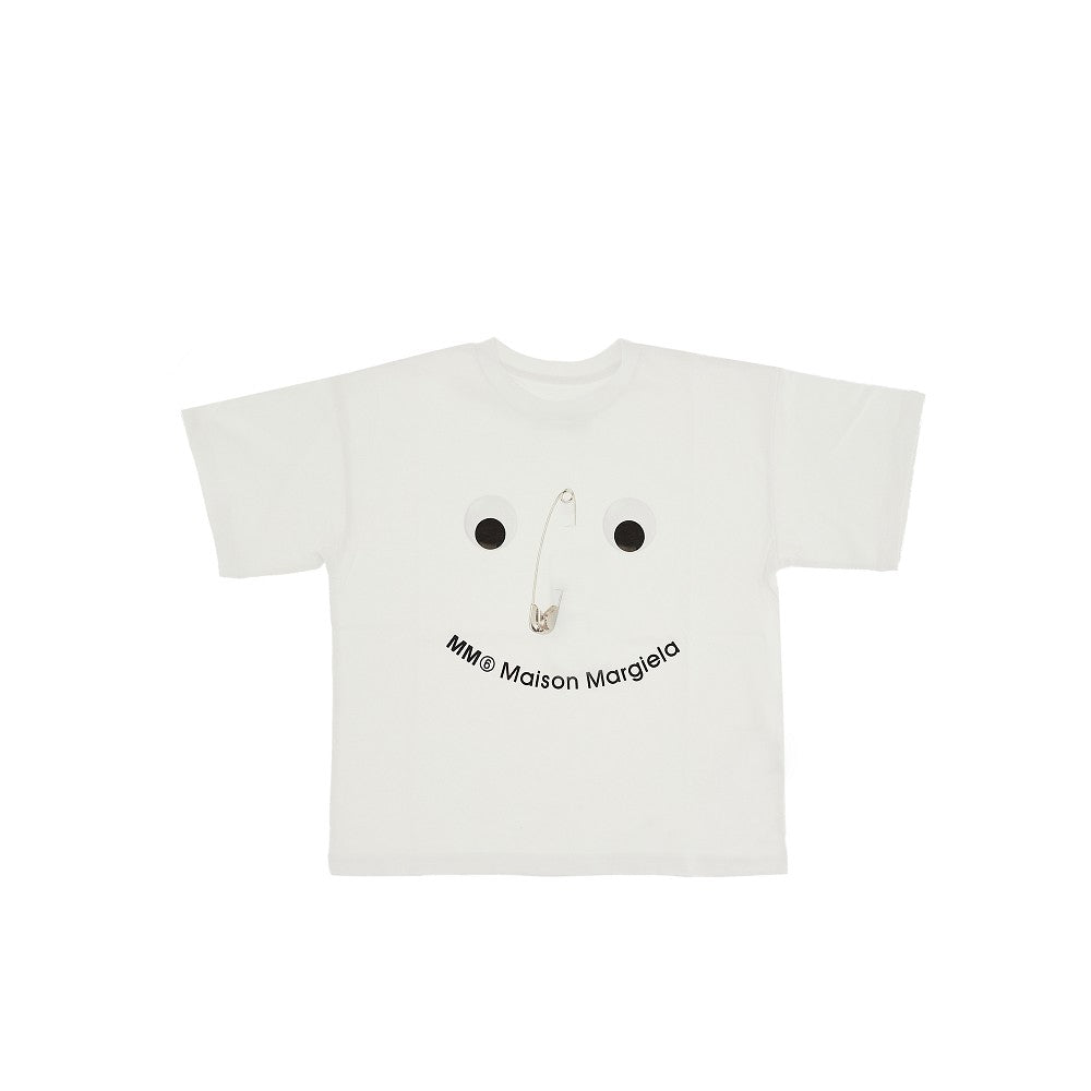 T-shirt con stampa Safety Pin Face