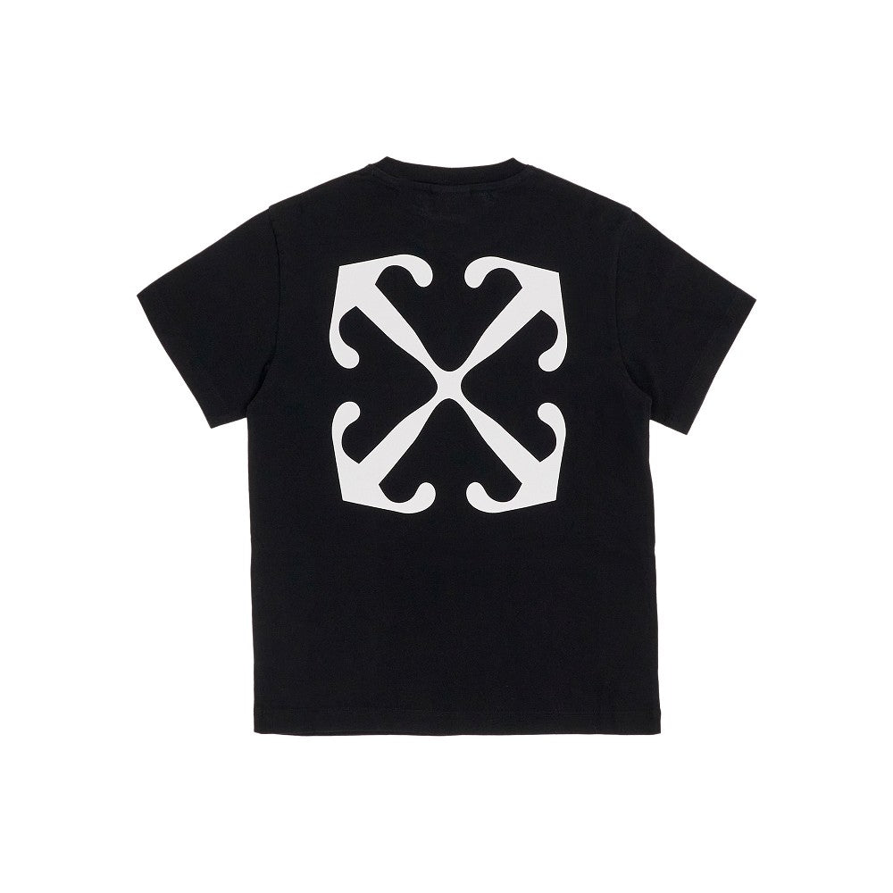 T-shirt con stampa OFF e Arrow