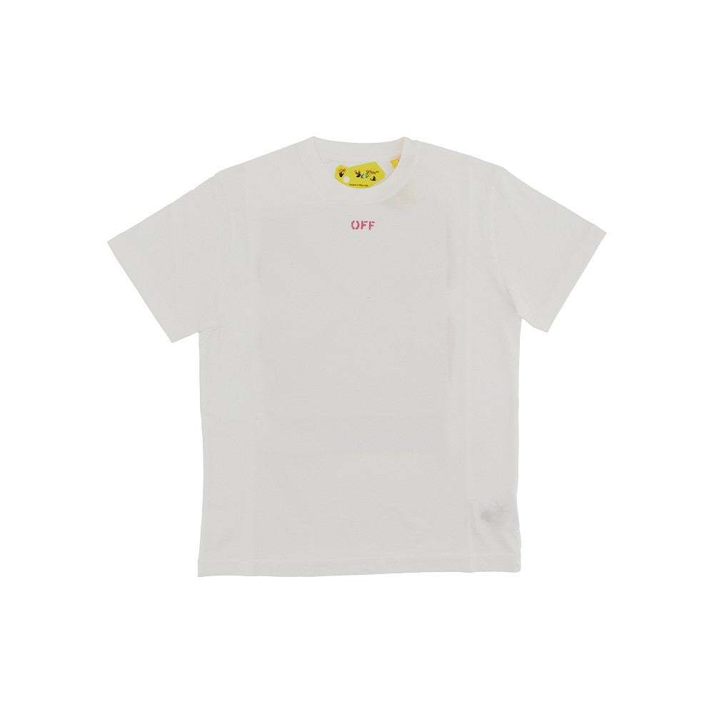 T-shirt con stampa OFF e Arrow