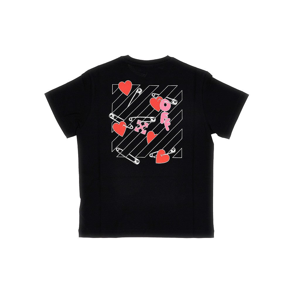 Jersey T-shirt with 'Pop Heart' print
