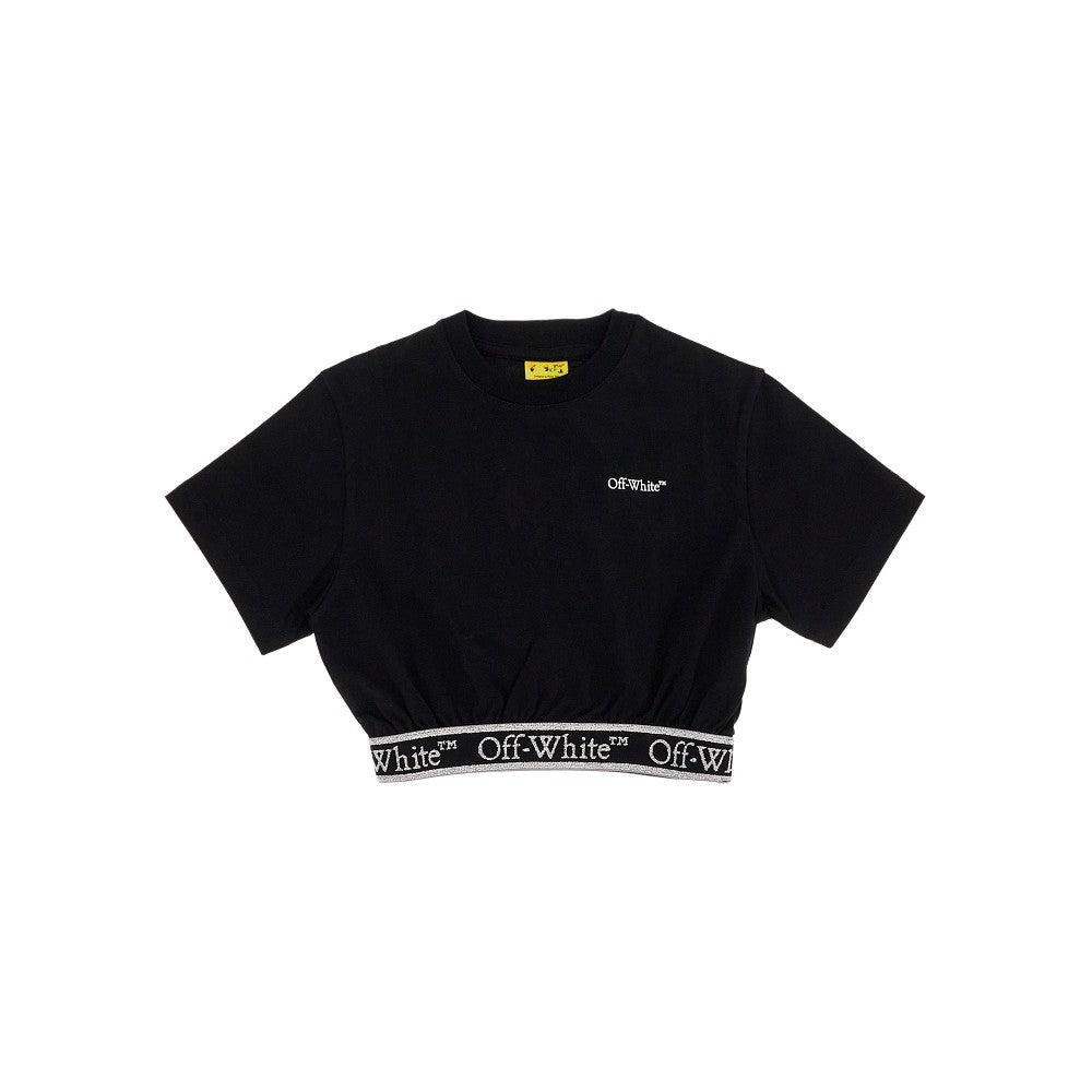 Logo band cropped T-shirt