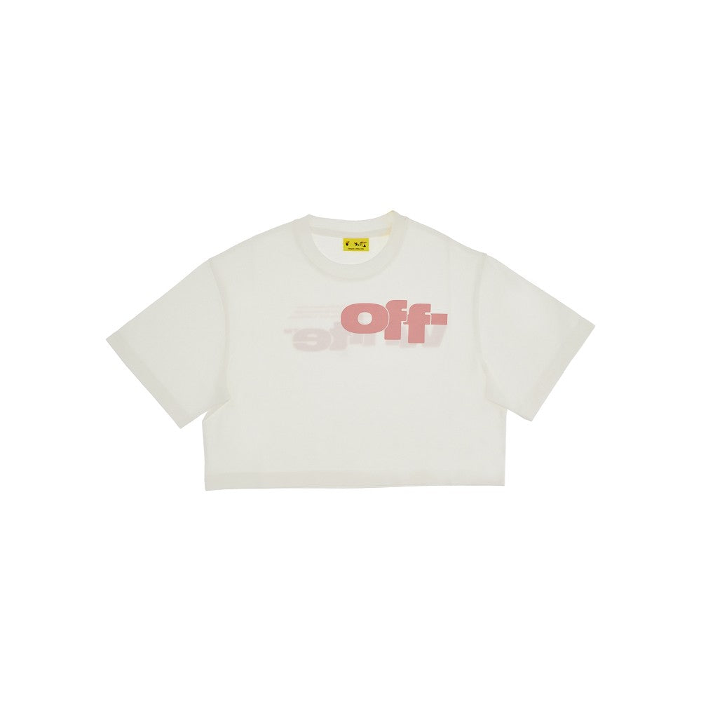 Type Graphic logo print Boxy T-shirt