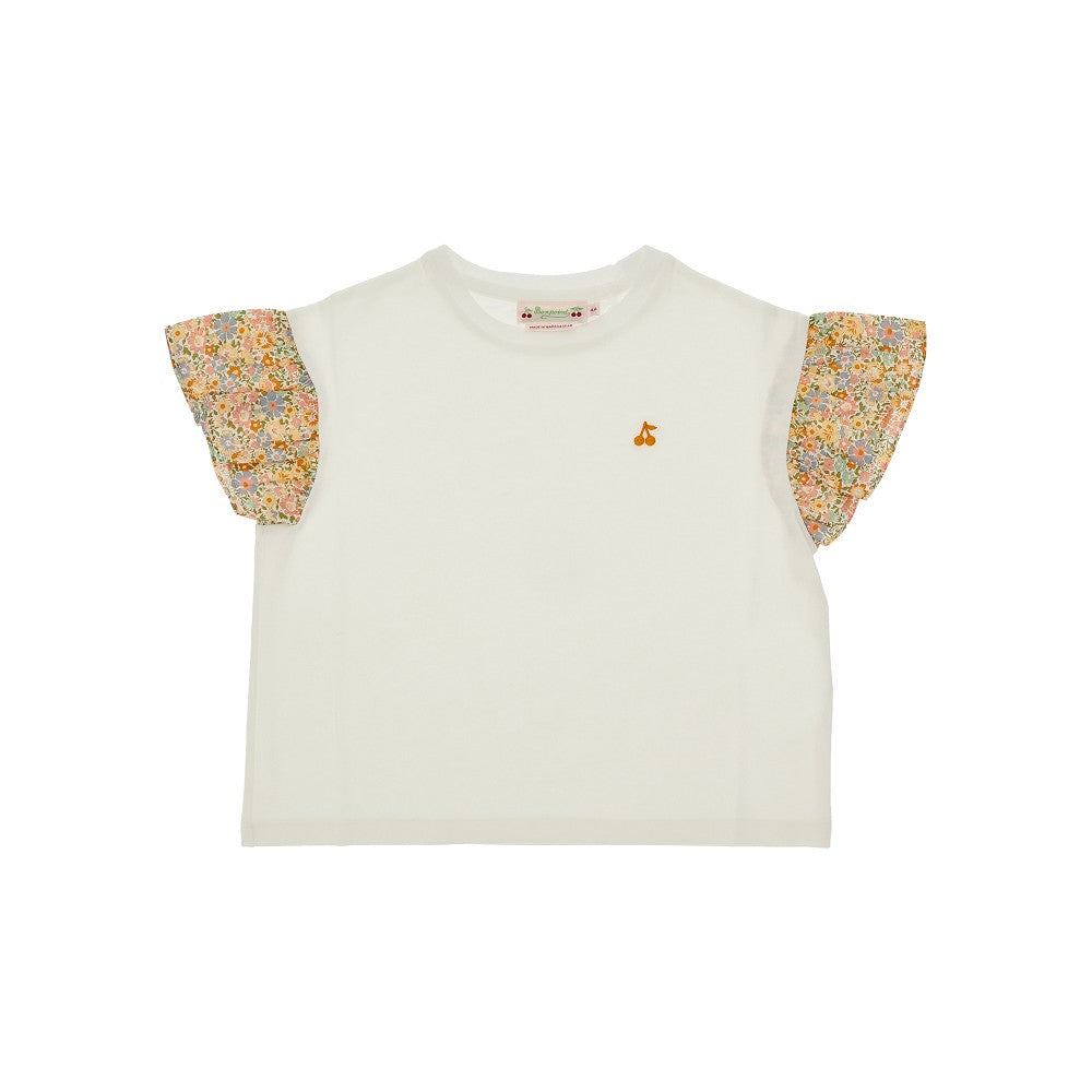 'Liberty' fabric short-sleeved T-shirt