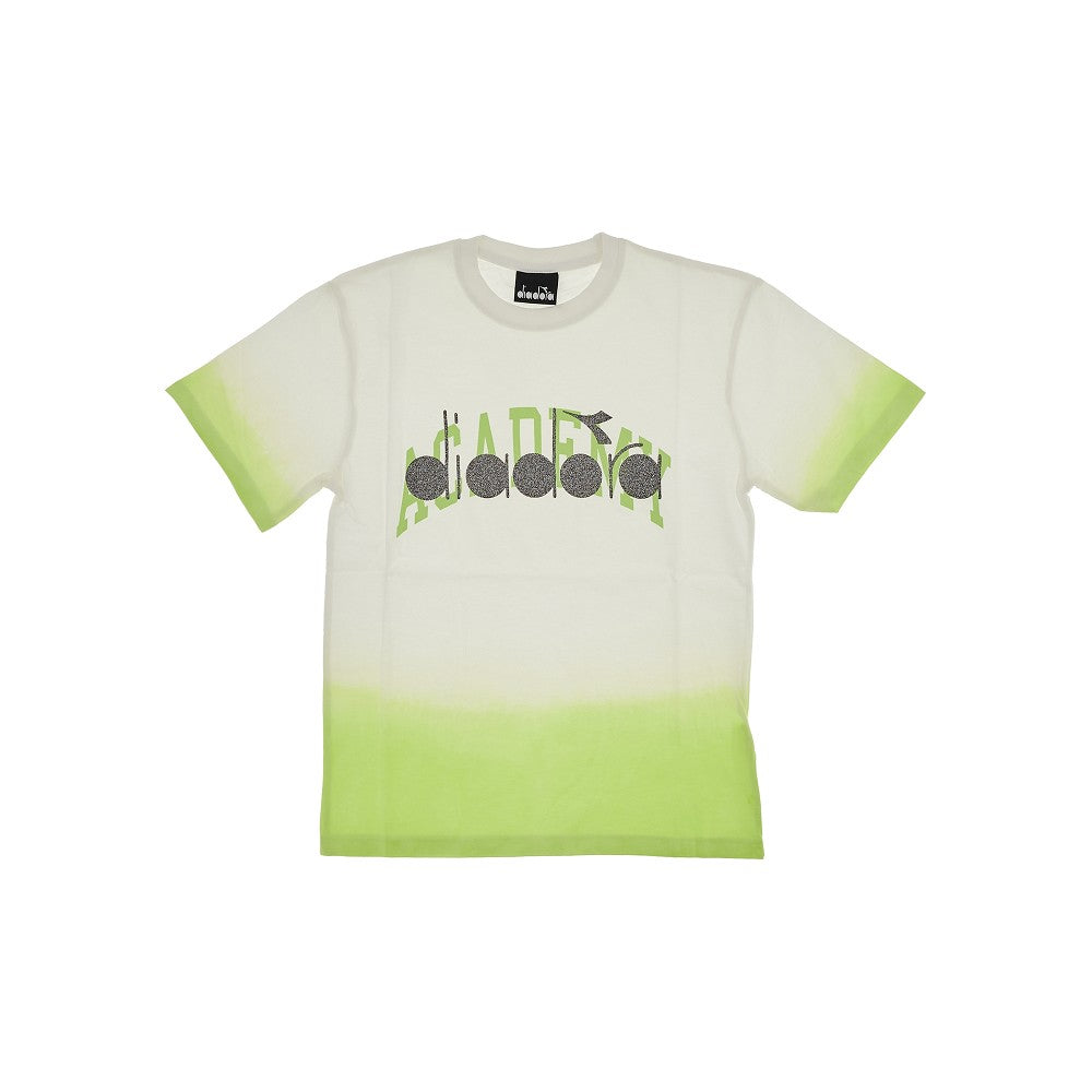 T-shirt con stampa glitterata