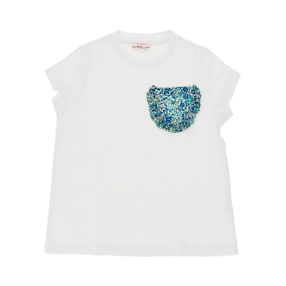 Liberty fabric pocket T-shirt
