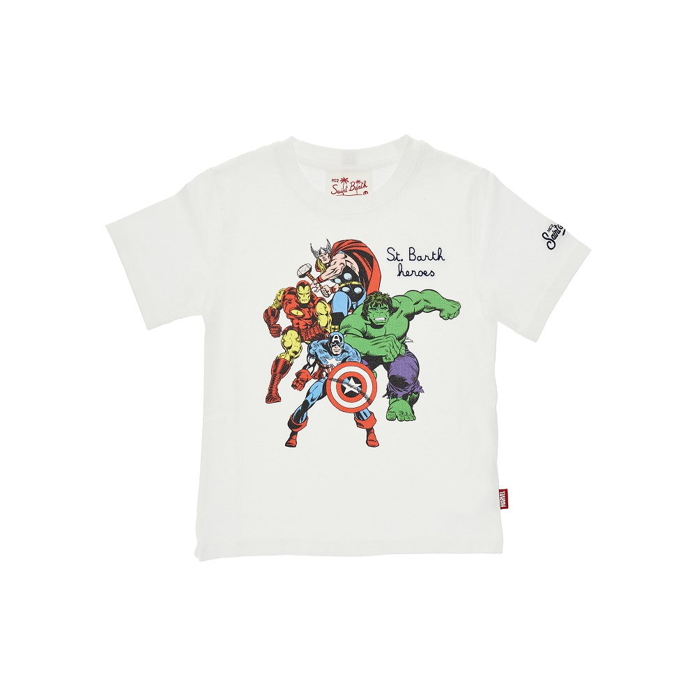 T-shirt con stampa 'Super Eroi Marvel'