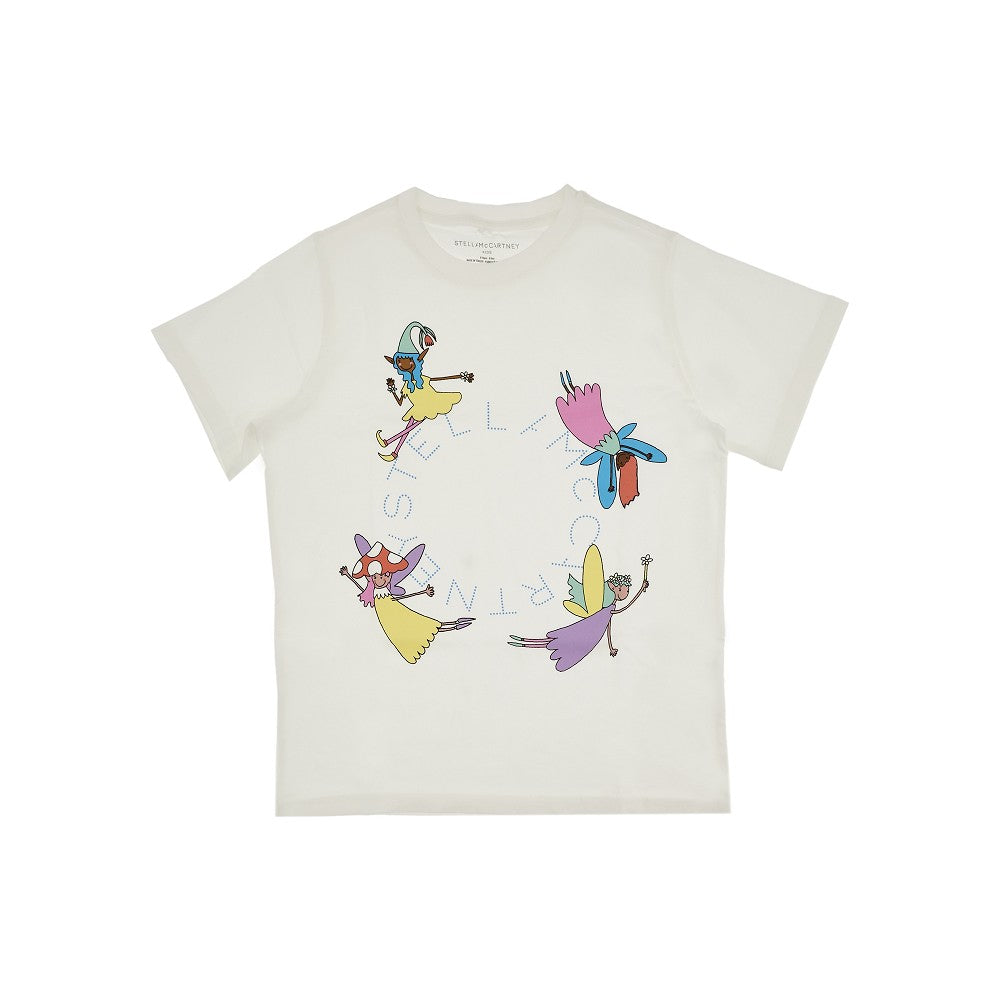 T-shirt stampata in cotone organico