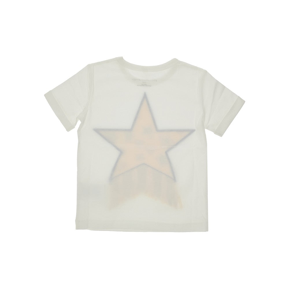 T-shirt con stella e frange