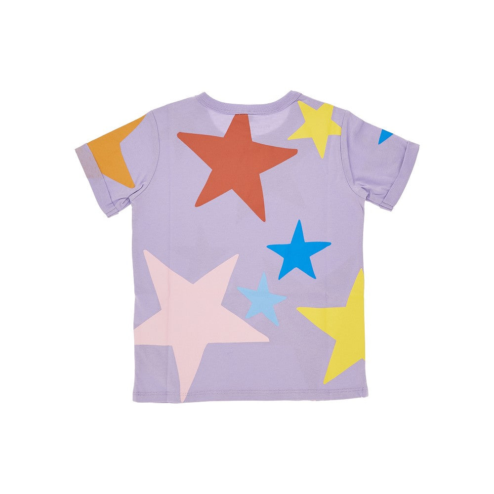 Stars print sustainable cotton T-shirt