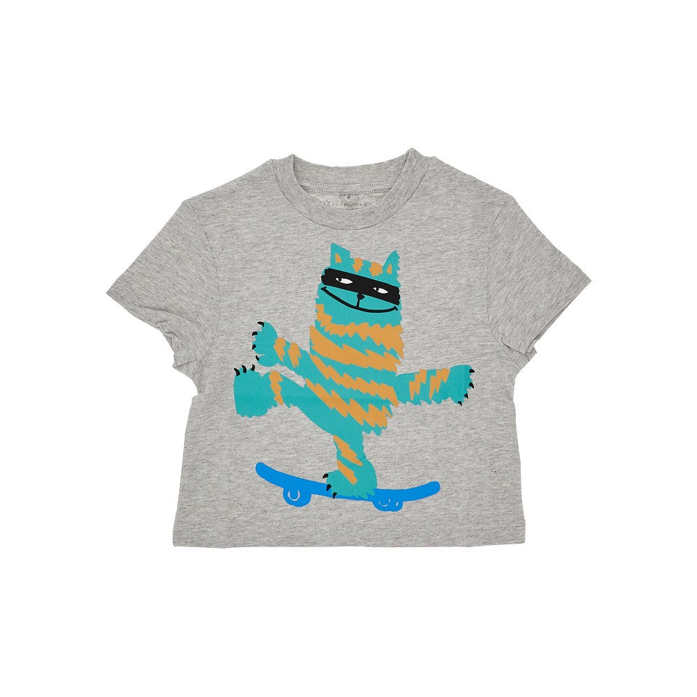 T-shirt in cotone sostenibile con stampa