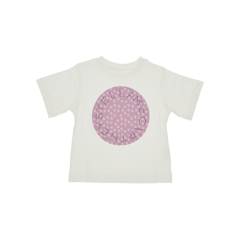 T-shirt in jersey di cotone con stampa