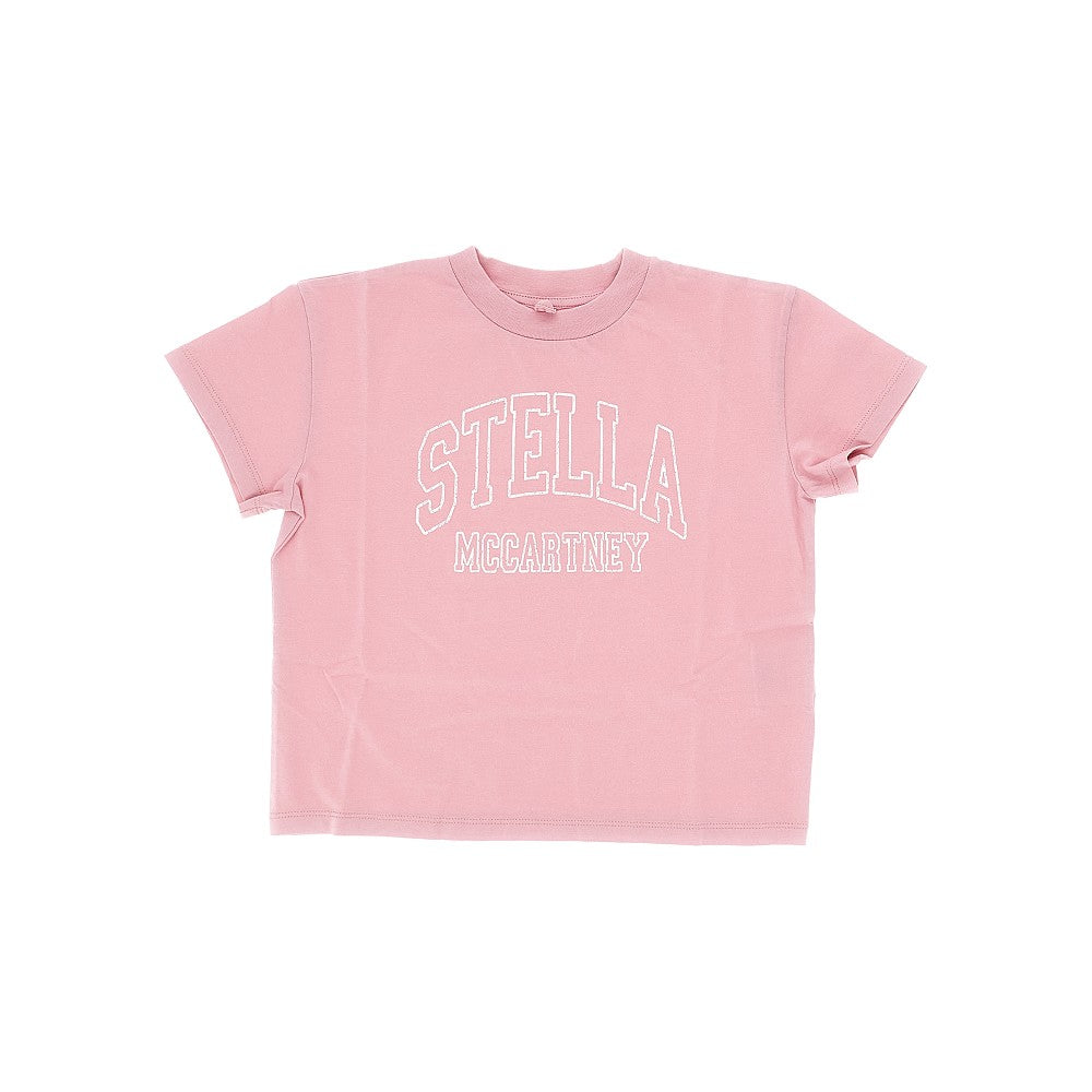 Jersey t-shirt with logo print