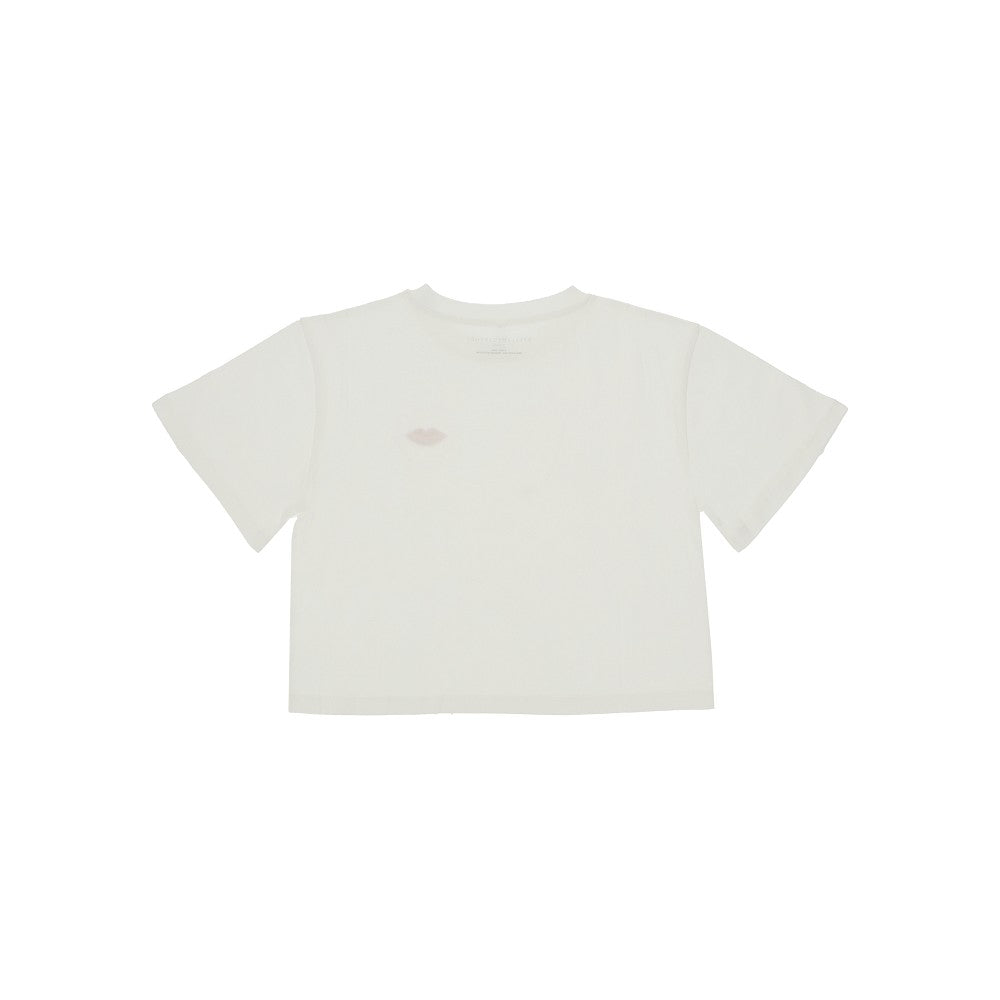 Jersey t-shirt with logo print