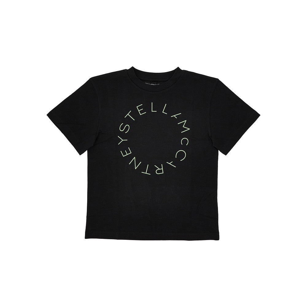 Jersey t-shirt with logo print