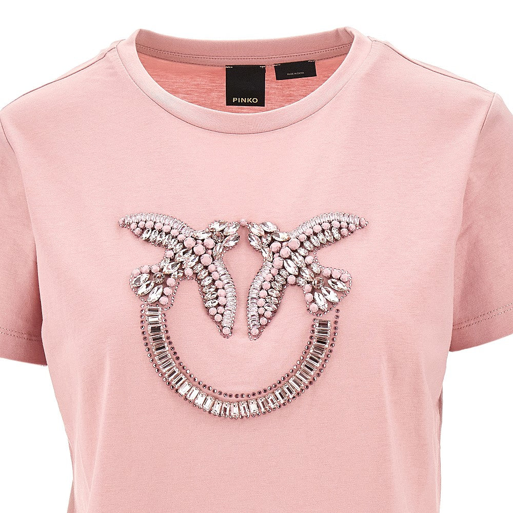 Crystal Love Birds logo T-shirt