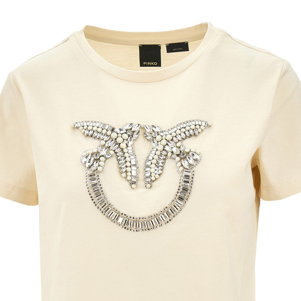 Crystal Love Birds logo T-shirt