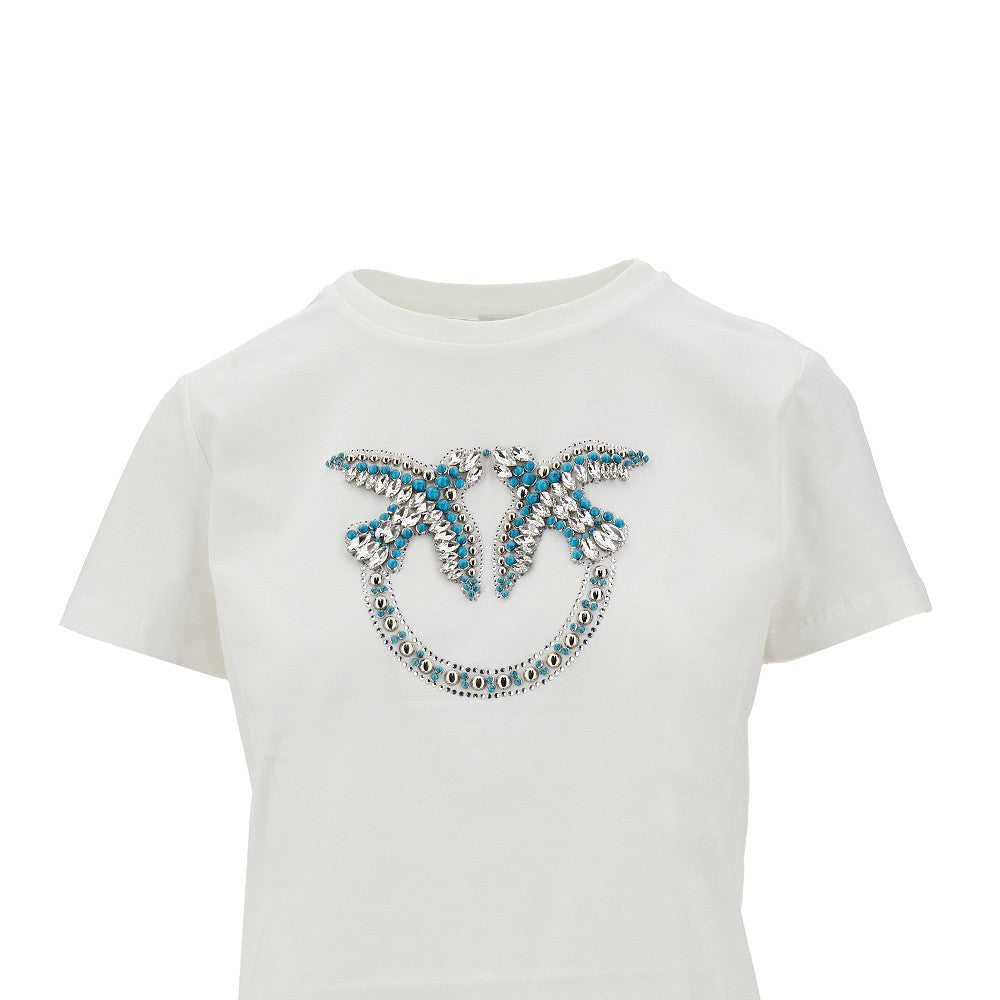 T-shirt con logo Love Birds