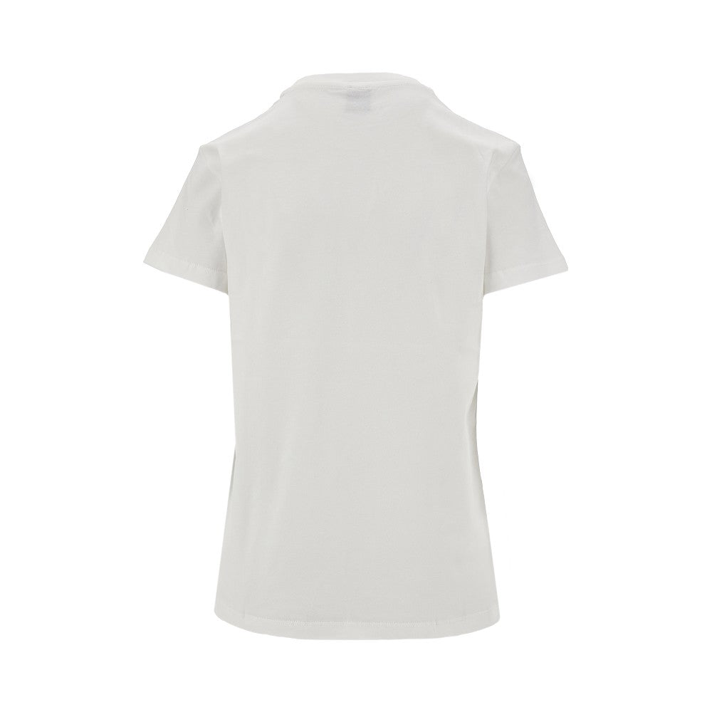 T-shirt con cuori in perline