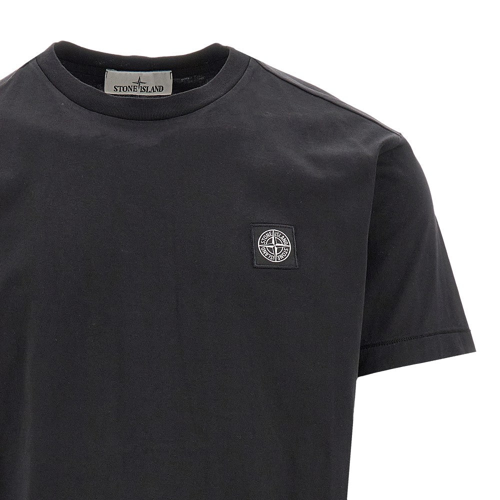 T-shirt con patch logo