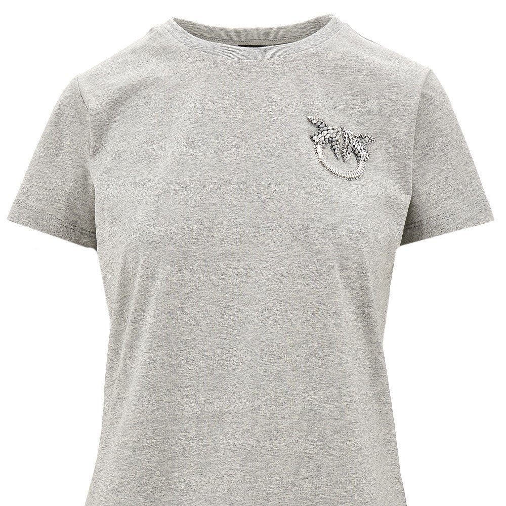 T-shirt con ricamo Love Birds