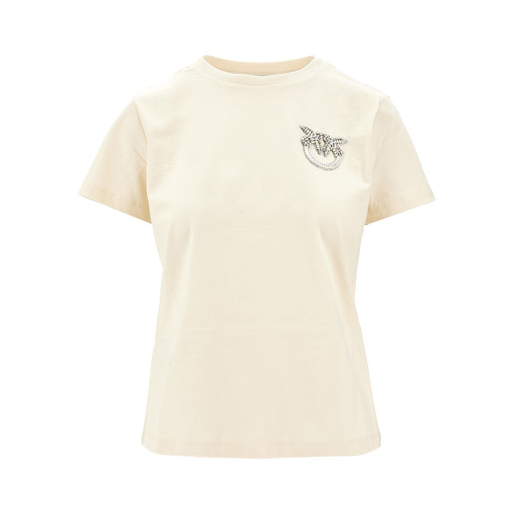 T-shirt con ricamo Love Birds