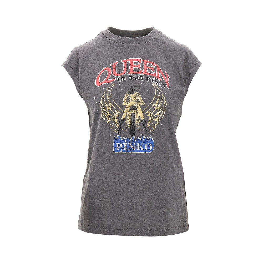 'Rider Queen' print T-shirt