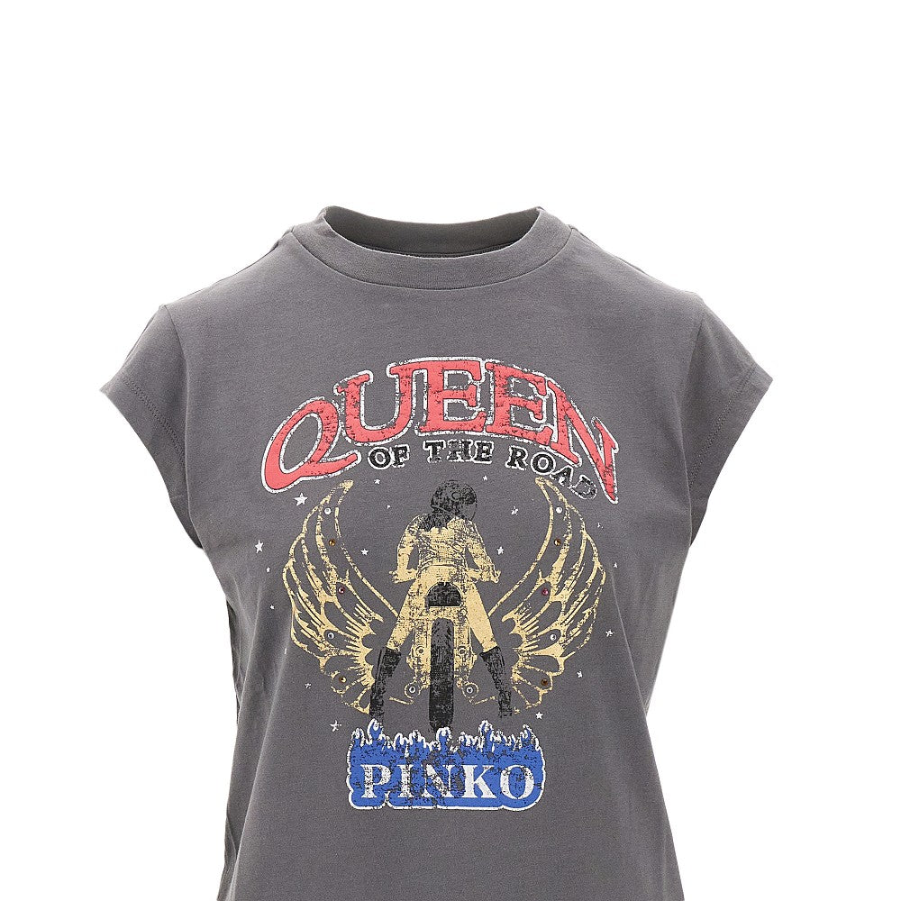'Rider Queen' print T-shirt