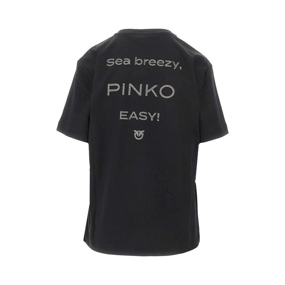 Jersey t-shirt with embroidered logo
