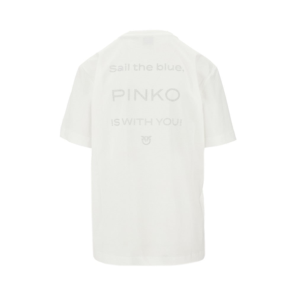 Jersey t-shirt with embroidered logo