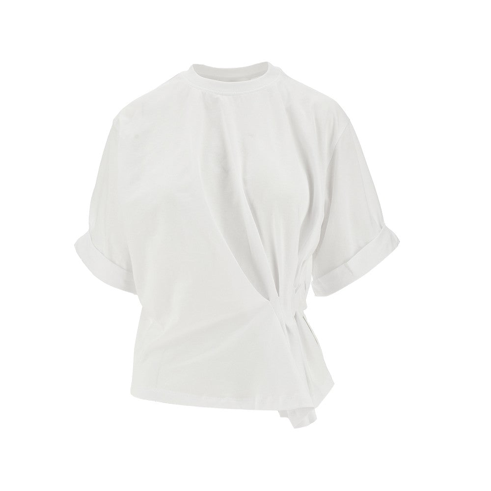 T-shirt with gathered detail