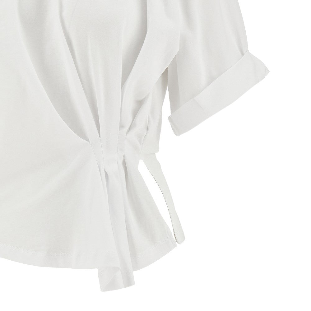 T-shirt with gathered detail