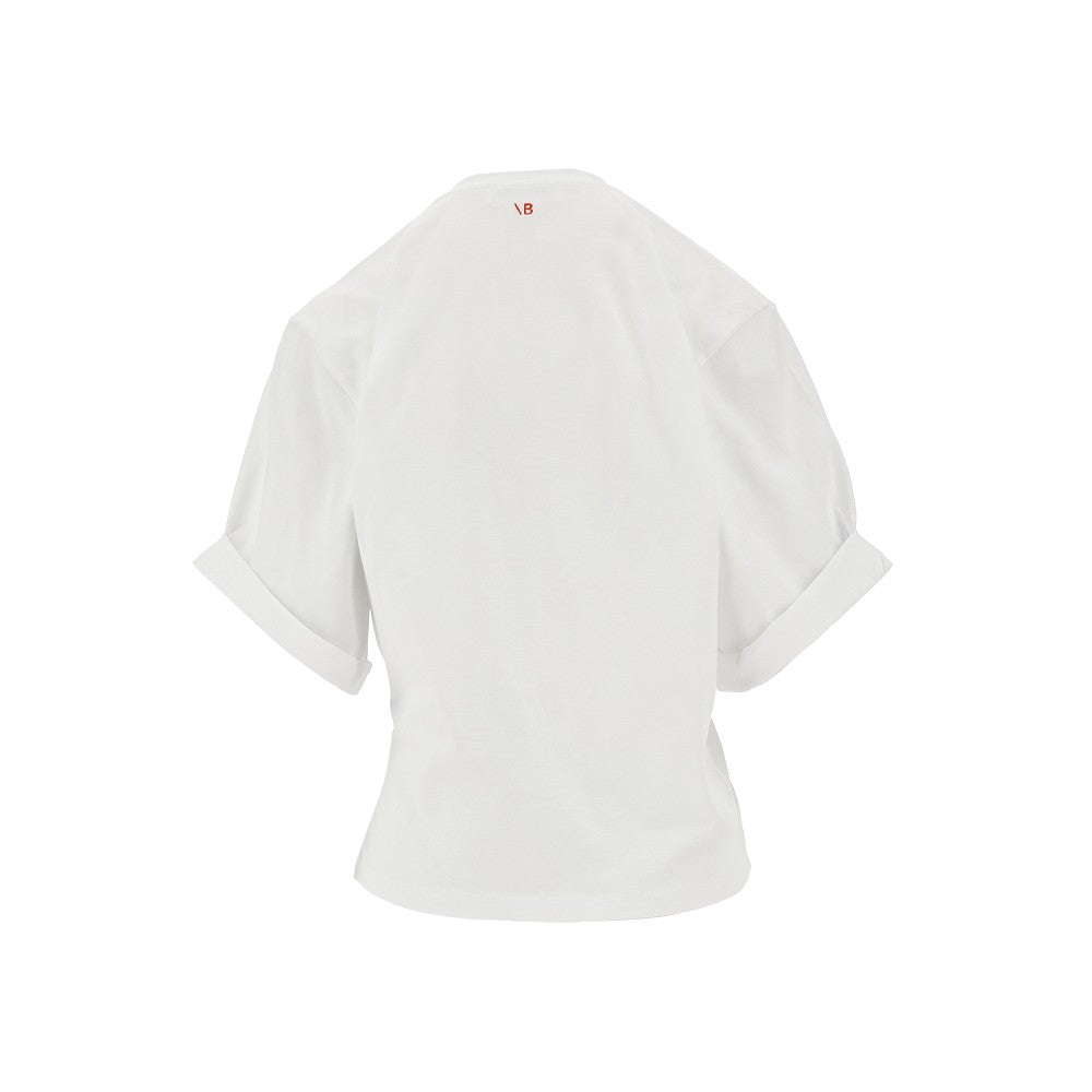 T-shirt with gathered detail