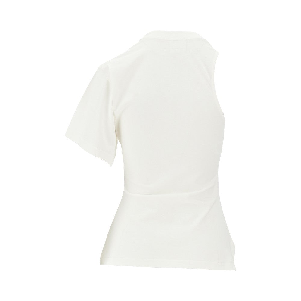 Scuba jersey one-sleeve T-shirt