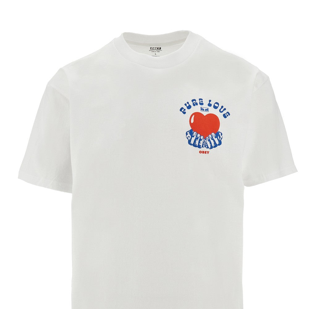 T-shirt con stampa 'Pure Love'