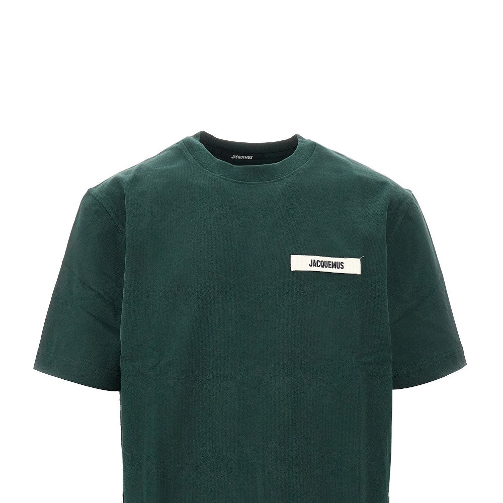 T-shirt con nastro logato