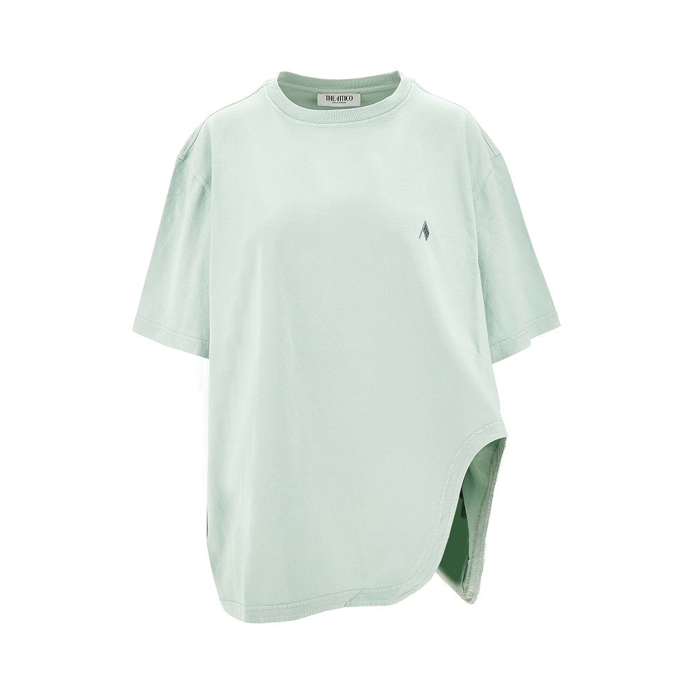 T-shirt oversize con spacco sagomato
