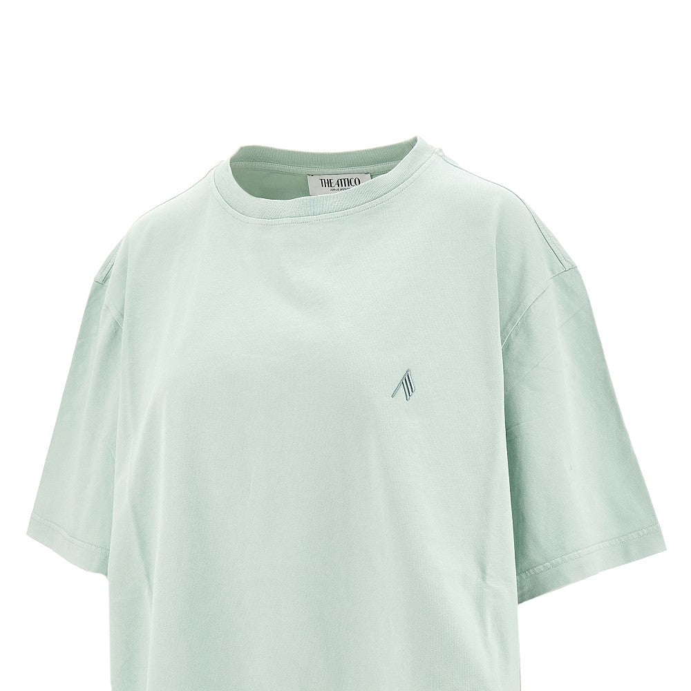 T-shirt oversize con spacco sagomato