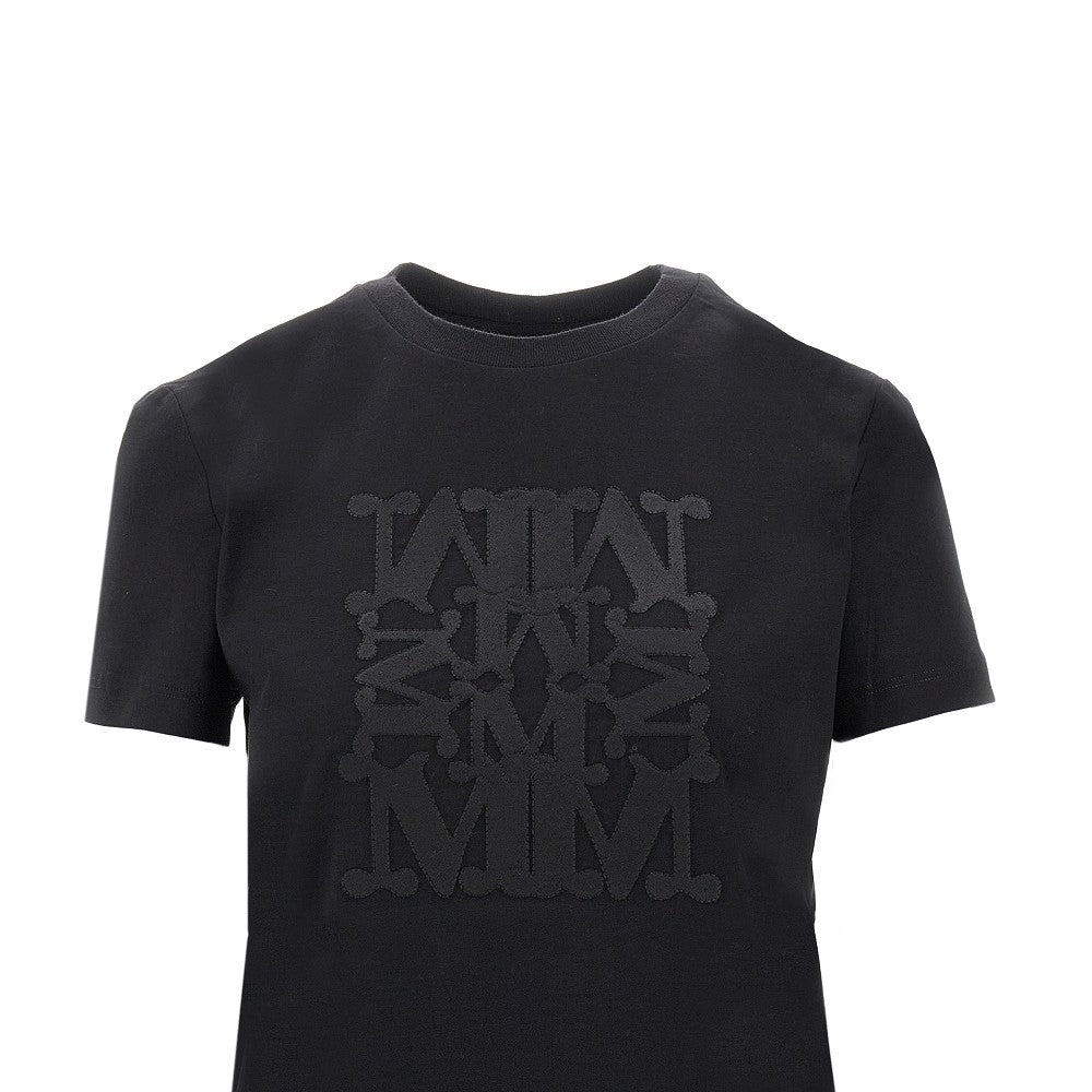 Monogram embroidery T-shirt