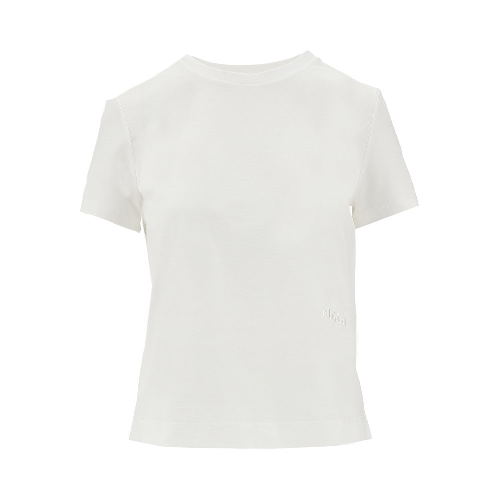 T-shirt con logo ricamato